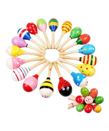 Renkli Ahşap Marakas