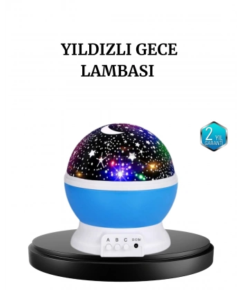 Renkli LED Gece Lambası 6 Işık Modlu Çocuk Odası Atmosfer Aydınlatma