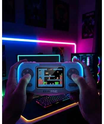 Retro El Konsolu Dahili Klasik Oyunlar AV TV Bağlantılı Şarjlı Oyun Cihazı