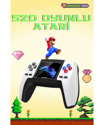 Retro Konsol P5 Uyumlu Taşınabilir 520 Oyunlu Kablosuz Game Stick