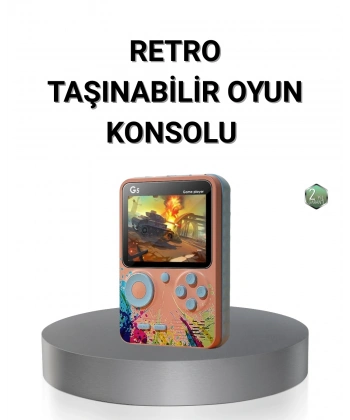 Retro Taşınabilir Oyun Konsolu 500 Klasik Oyunlu, 3.0 İnç Renkli Ekran