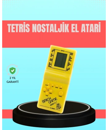 Retro Tetris El Aterisi – Pil ile Çalışan Taşınabilir Mini Oyun Konsolu