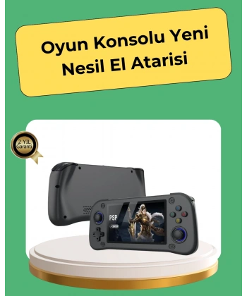 Retro ve Modern Oyun Destekli Taşınabilir Konsol 64GB Kart Dahil