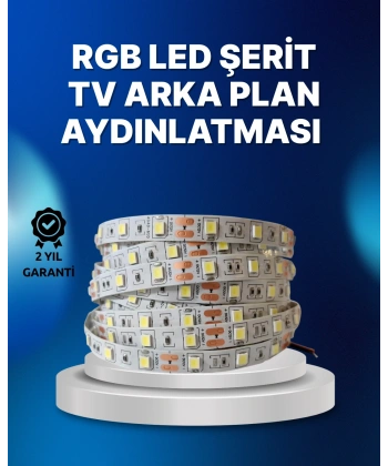 RF Kumandalı Renk Değiştiren TV LED Şerit 2MT