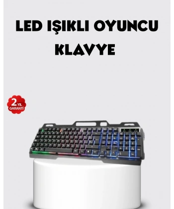 RGB Aydınlatmalı Klavye Mouse Seti – USB Bağlantılı, Türkçe Q, Ayarlanabilir DPI, Ergonomik Yapı