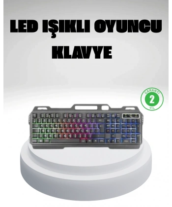 RGB Işıklı  Klavye Mouse Seti – Türkçe Q, Ayarlanabilir DPI, Ergonomik ve Dayanıklı Tasarım