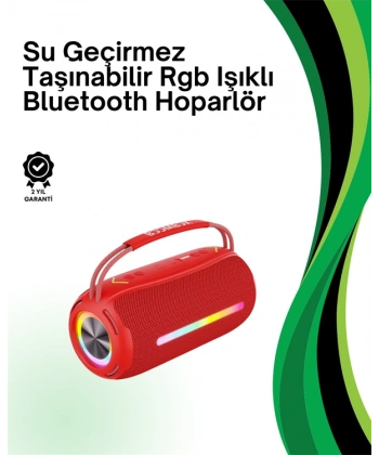 RGB Işıklı Taşınabilir Hoparlör – Çoklu Bağlantı Desteği