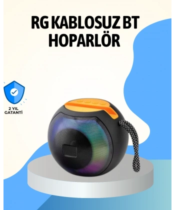 RGB Led Işıklı Güçlü Baslı Kablosuz Hoparlör