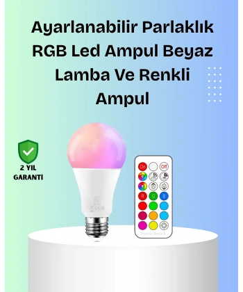 RGBW Teknolojili Akıllı LED Ampul, Zamanlayıcılı