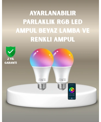 RGBW Teknolojili Akıllı LED Ampul, Zamanlayıcılı