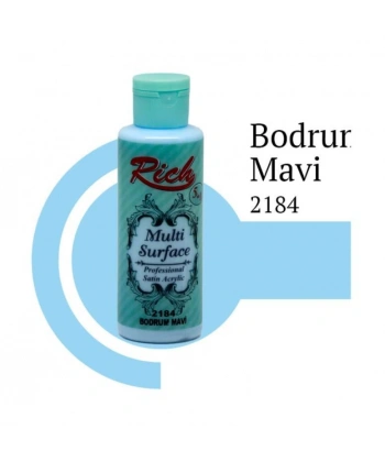 Rich Multi Surface 2184 Bodrum Mavi Akrilik Boya 120 cc
