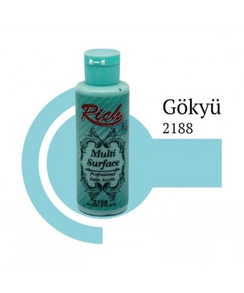 Rich Multi Surface 2188 Gökyüzü Akrilik Boya 120 cc