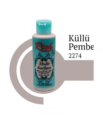 Rich Multi Surface 2274 Küllü Pembe Akrilik Boya 120 cc