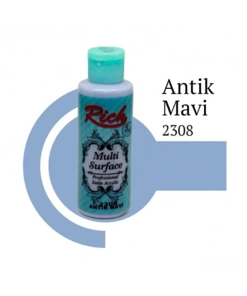 Rich Multi Surface 2306 Antik Mavi Akrilik Boya 120 cc