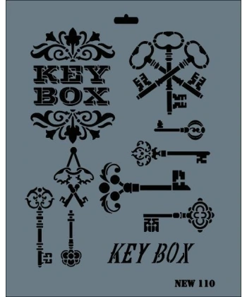 Rich New Seri N-110 Stencil 35x25 cm