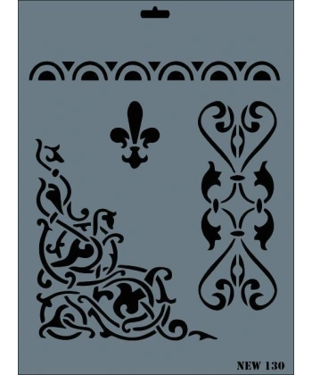 Rich New Seri N-130 Stencil 35x25 cm