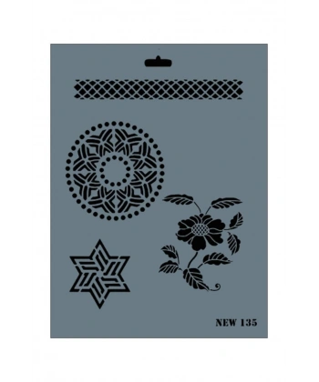 Rich New Seri N-135 Stencil 35x25 cm