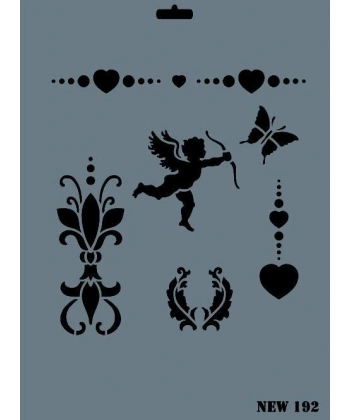 Rich New Seri N-192 Stencil 35x25 cm