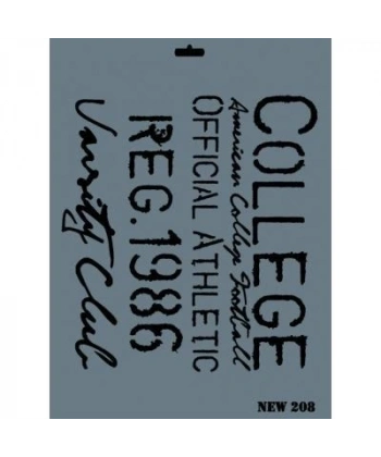 Rich New Seri N-208 Stencil 35x25 cm