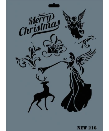 Rich New Seri N-216 Stencil 35x25 cm