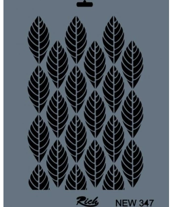 Rich New Seri N-347 Stencil 35x25 cm