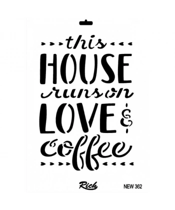 Rich New Seri N-362 Stencil 35x25 cm