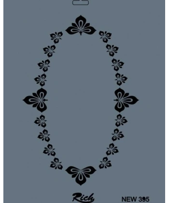 Rich New Seri N-395 Stencil 35x25 cm