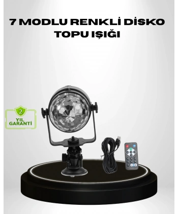 Ritme Duyarlı LED Disko Topu – Renkli Işık Gösterili Parti Lambası