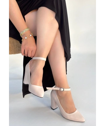 Rity Bej Cilt Topuklu Ayakkabı