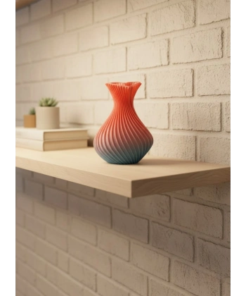 Romantik Kalp Figürlü Süslük Vazo Modern Tasarım 15 cm