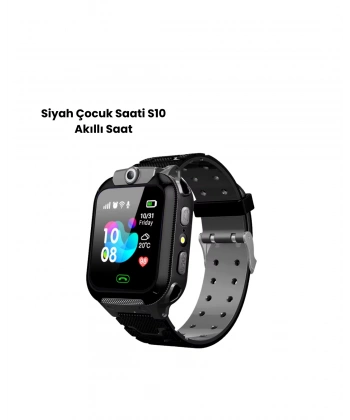 S10 Akıllı Çocuk Saati SİYAH