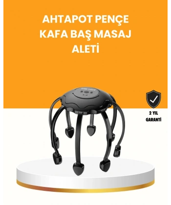 Saç Derisi Masaj Aleti 8 Bağımsız Kol 3 Modlu Derin Rahatlama