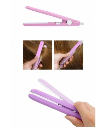 Saç Düzleştirici Pürüzsüz Parlaklık Seyahat Tipi Taşınabilir Seramik Kaplama