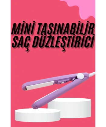 Saç Düzleştirici Pürüzsüz Parlaklık Seyahat Tipi Taşınabilir Seramik Kaplama