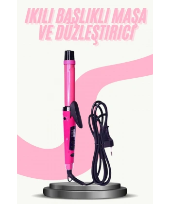 Saç Düzleştirici Şekillendirici Saç Maşası İkili Şekillendirici Isı Ayarlı