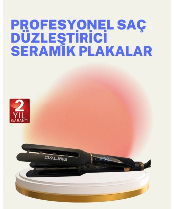 Saç Düzleştirici Seramik Plakalı 230C Hızlı Isınma 360° Kablo