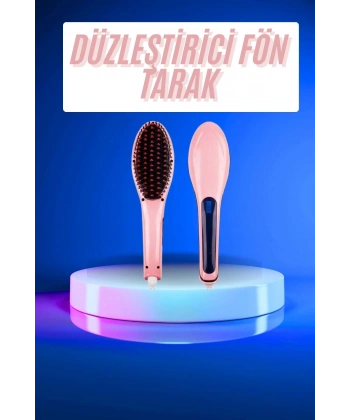 Saç Düzleştirici Tarak Dijital Göstergeli Seramik Kaplama Sıkı Dişli