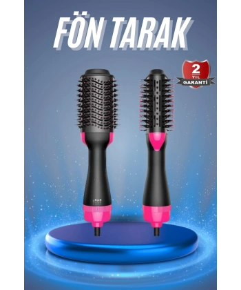 Saç Kurutma Makinesi Saç Düzleştirici Fön Tarak Isı Ayarlı Sıkı Dişli