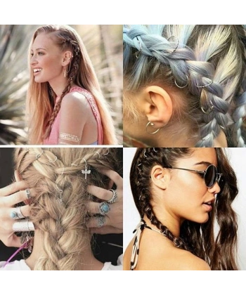 Saç Piercingi - Saç Yüzüğü - Silver