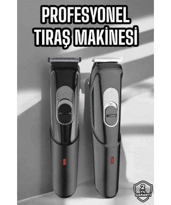 Saç Sakal Vücut Şarjlı Kablosuz Tıraş Makinesi Profesyonel Paslanmaz Çelik