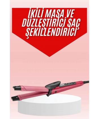 Saç Şekillendirici Düzleştirici ve Maşa Özellikli Şekillendirici Seramik Kaplama