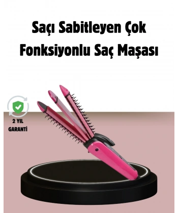 Saç Şekillendirici Maşa ve Düzleştirici 2’si 1 Arada
