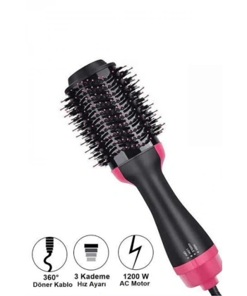 Saç Şekillendirici Ve Saç Düzleştirici Fön Tarağı Tarak Fırça 1200w Saç Kurutma