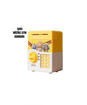 SAM51 MÜZİKLİ IŞIKLI KUMBARA SARI