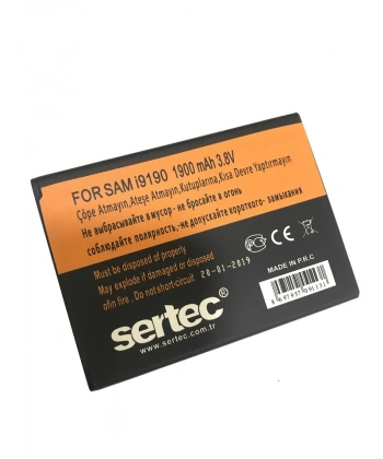 SERTEC - Samsung GALAXY S4 MINI i9190 / J1 2016 Uyumlu Batarya