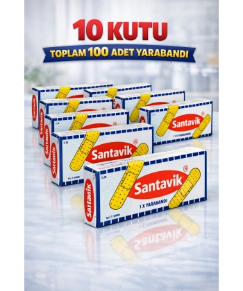Santavik İlk Yardım Bandı Yara Bandı 10lu 10 Paket
