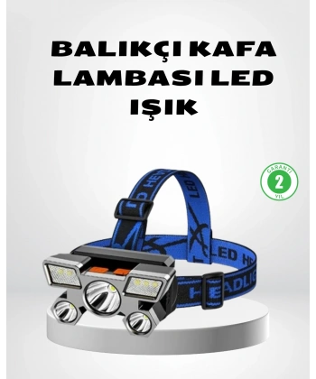 Şarj Edilebilir LED Kafa Feneri – 4 Işık Modu, IPX5 Su Geçirmez, Hareket Sensörlü