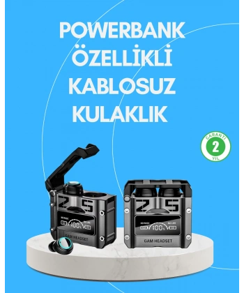 Şarj Kutulu Kablosuz Bluetooth Kulak İçi Spor Kulaklık
