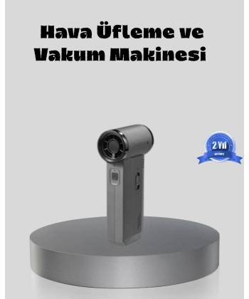 Şarjlı 130000 RPM Hava Üflemeli ve Vakumlu Araç Ev Temizlik Makinesi