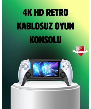 Şarjlı 4 Saat Oyun Süreli TV Bağlantılı Retro Oyun Konsolu
